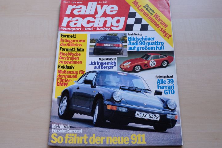 Deckblatt Rallye Racing (17/1988)